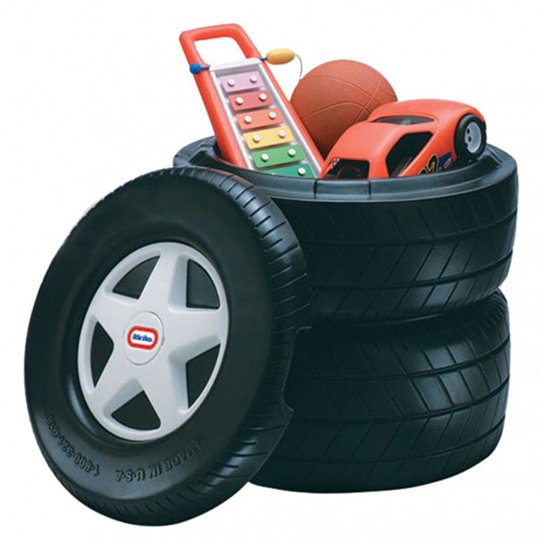 1732_a3b74ce9-a3fe-4e6f-a812-c4d115f5e62b.jpg Classic Racing Tire Toy Chest - Image 1
