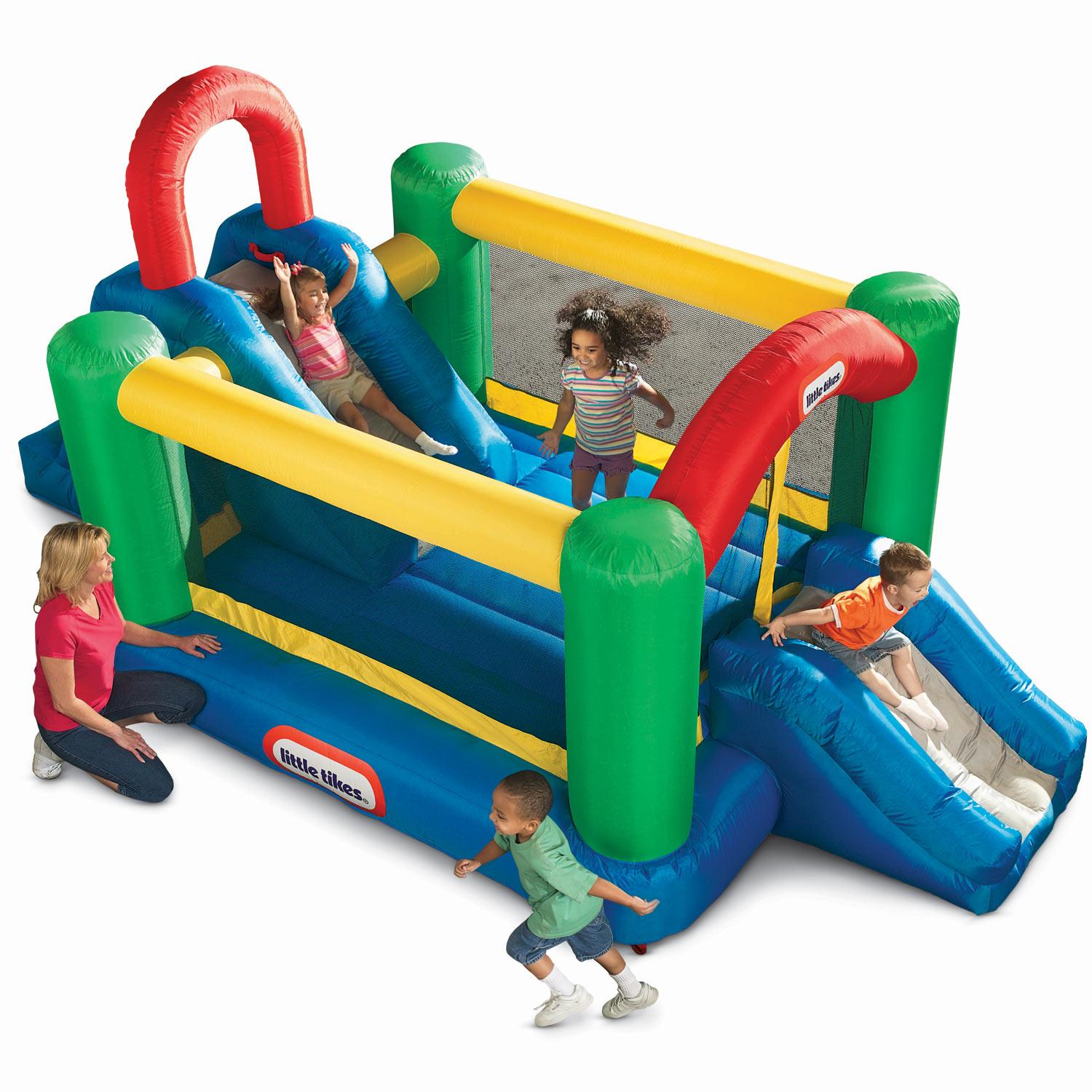 4972_2d99193b-a7ab-4624-aeed-274bb02953f1.jpg Jump 'n Double Slide Bouncer - Image 1
