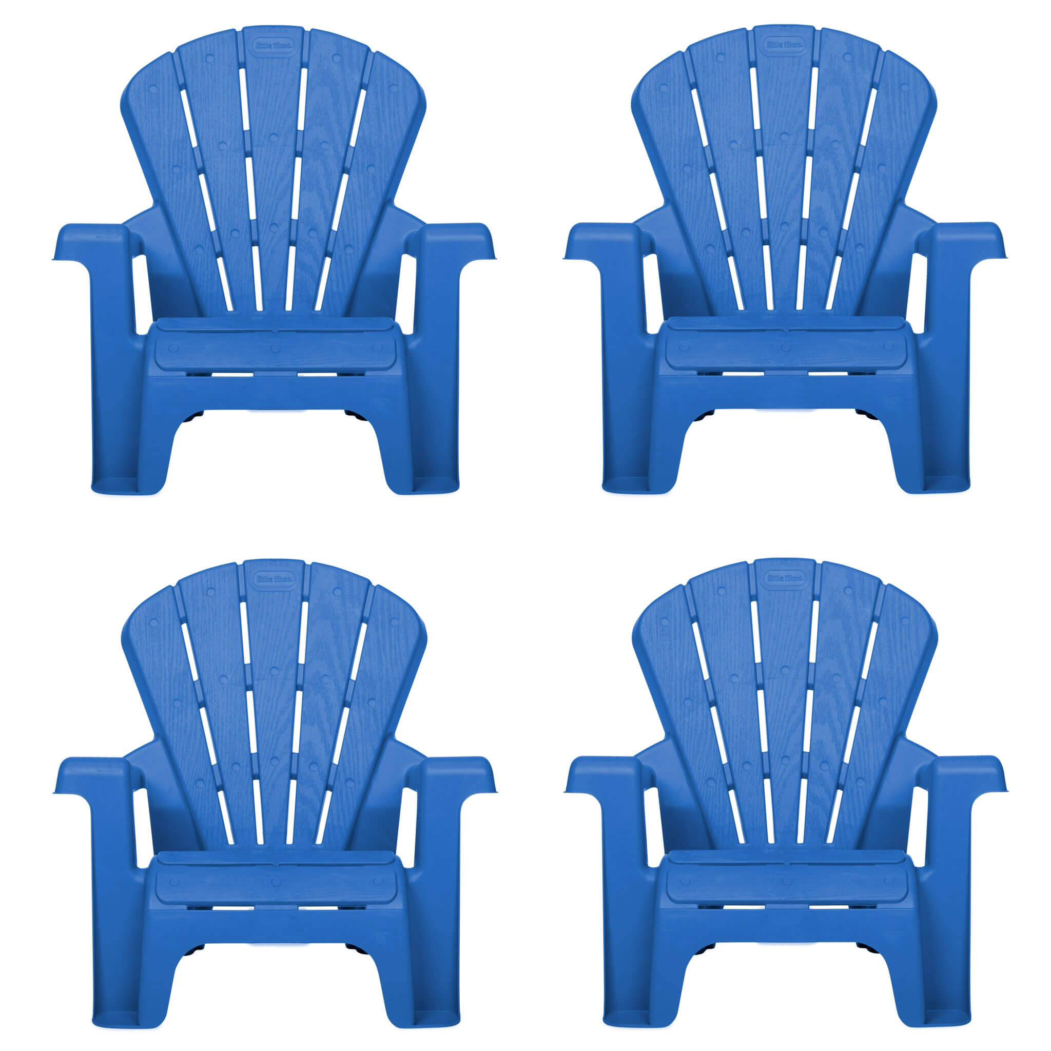 665257-Garden-Chair-Blue_151e7984-7a66-4026-b850-7ce8830cd7ed.jpg Garden Chair - Blue 4 Pack - Image 1