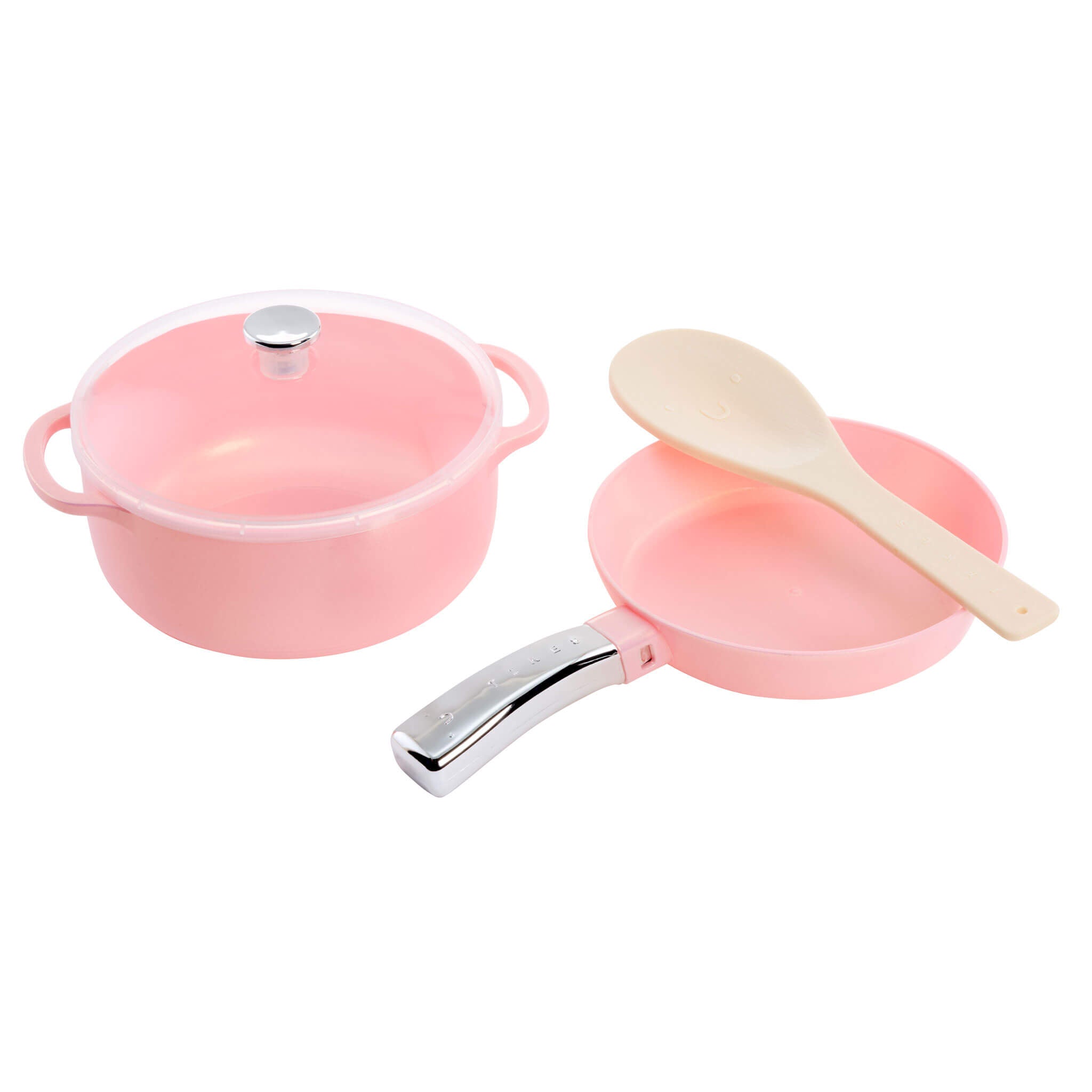 665295-Sweet-Spaces-Pots-and-Pans-Set-Pink.jpg Sweet Spaces™ Pots & Pans Set - Pink - Image 1