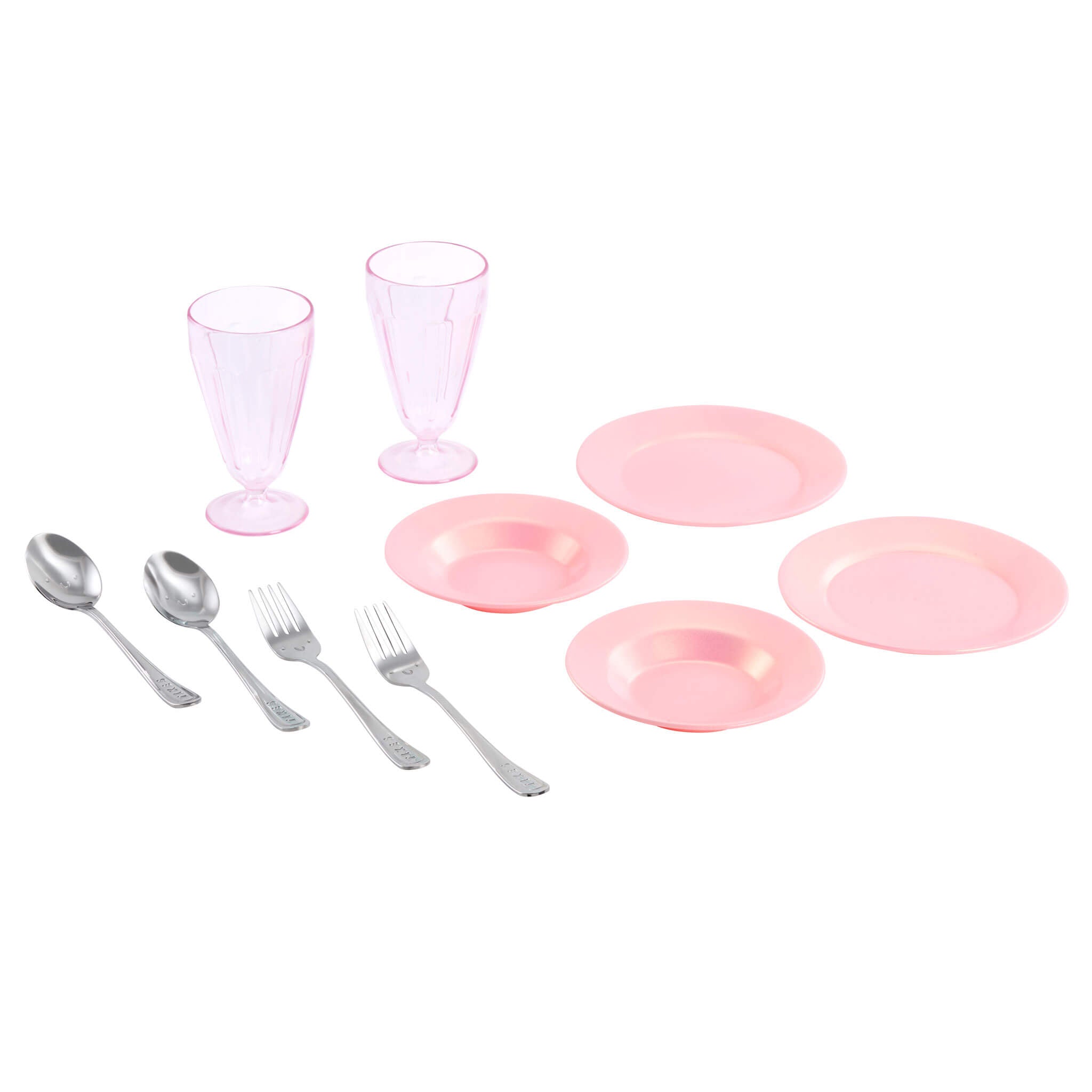 665349-Dishware-Set-Pink.jpg Sweet Spaces™ Dishware Set - Pink - Image 1