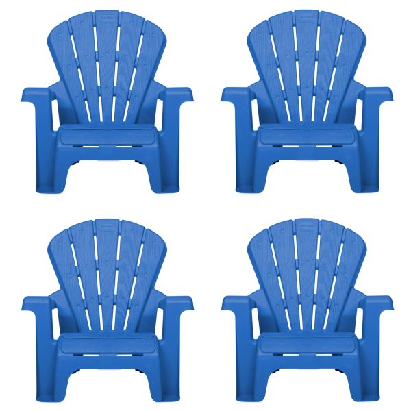 Garden Chair - Blue 4 Pack